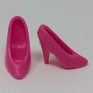Barbie Doll Shoes Pink High Heels Pumps Pink Hong Kong